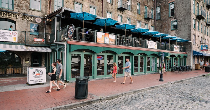 Exterior, front view to restaurant