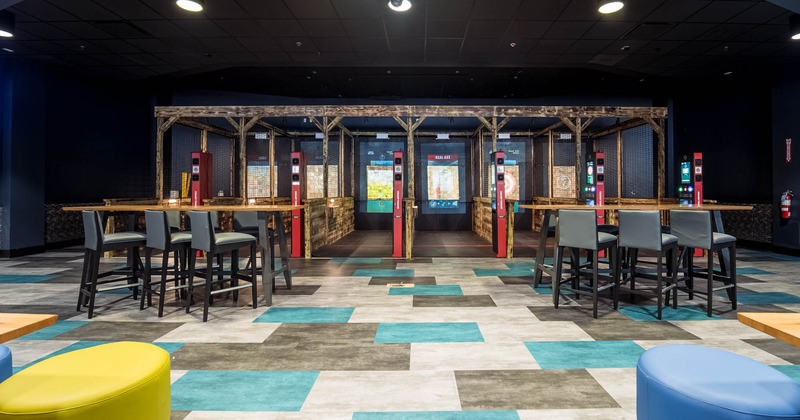 Interior, tables and chairs