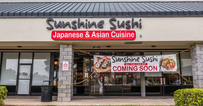 Exterior, front view to restaurant