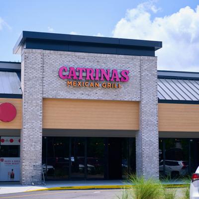 Restaurant storefront.