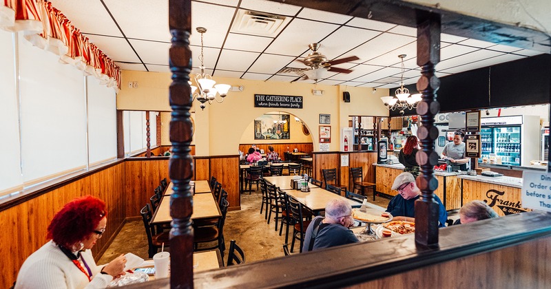 Restaurant interior, dining area