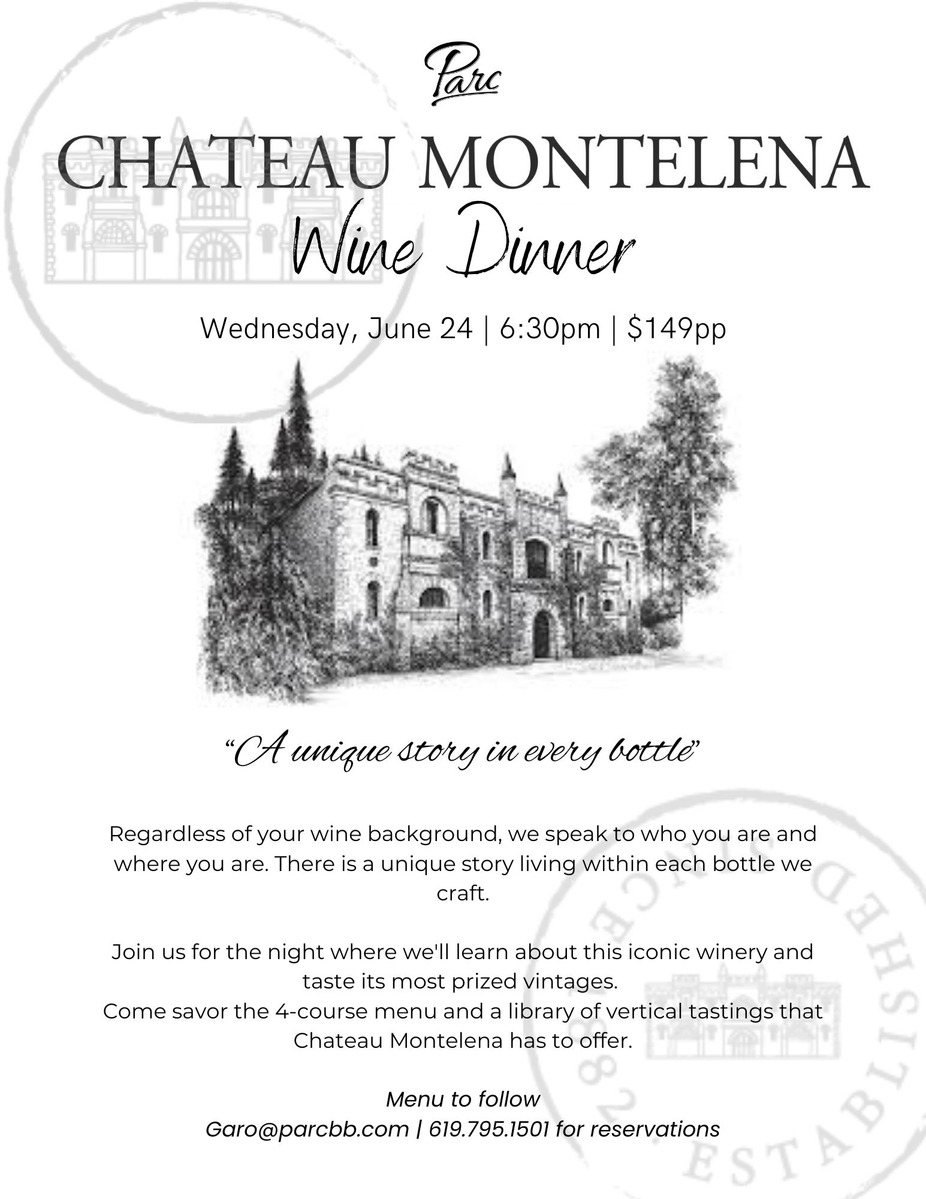 Chateau Montelena Wine Dinner event photo