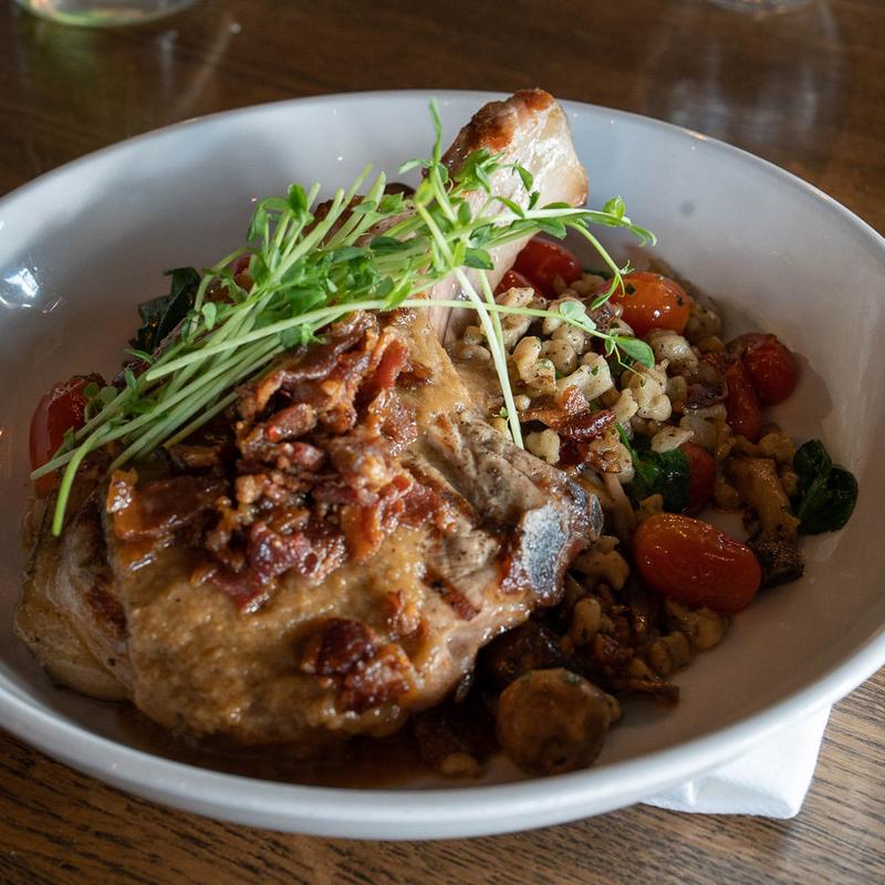 Grilled Bone-In Tomahawk Pork Chop* (GF) photo