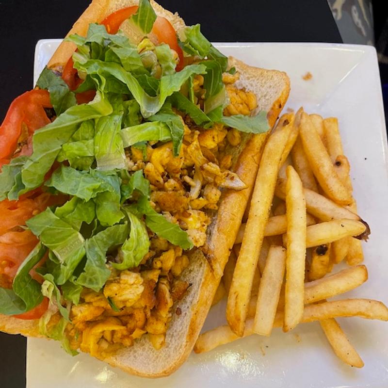 CHICKEN CHEESE STEAK & FRIES photo