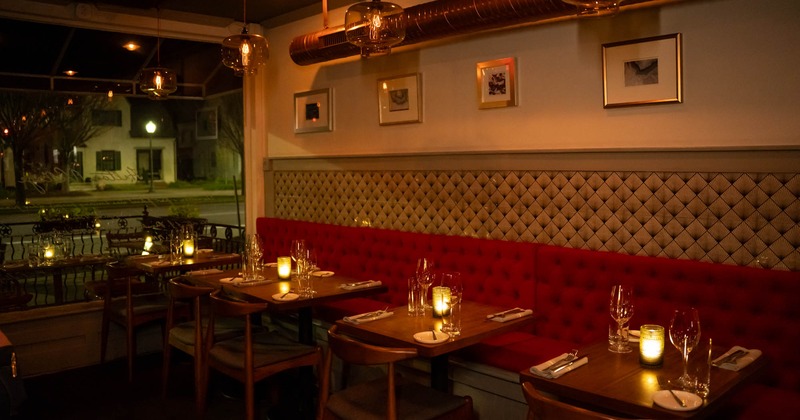 Dining tables ready for guests