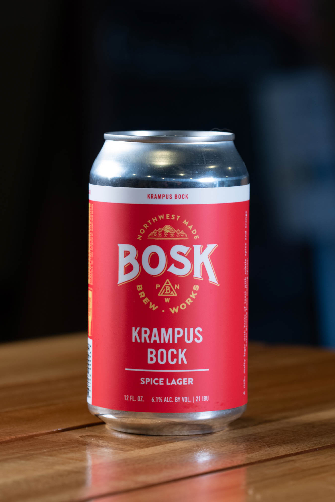 A can of Krampus Bock