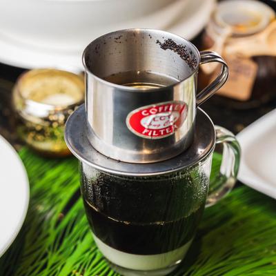 Vietnamese drip coffee.