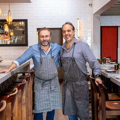 Two Chefs posing for a shot at the Forma Restaurant