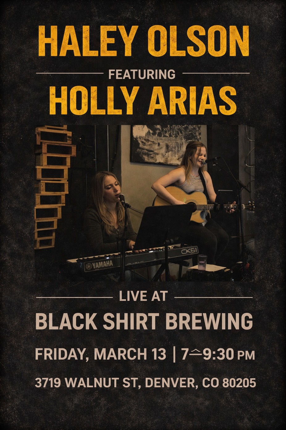 Live Music with Haley Olsen Featuring Holly Arias event photo