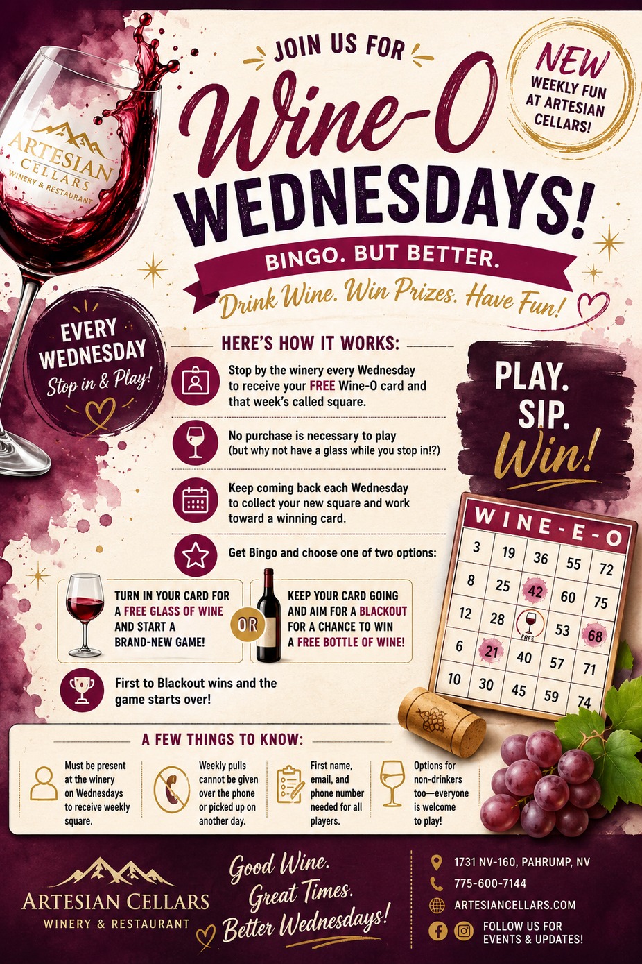 WINE-O Wednesdays event photo