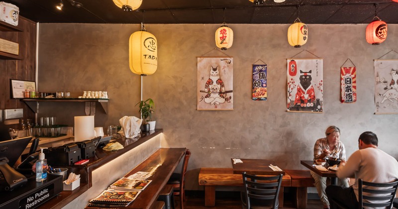 Interior, dining area