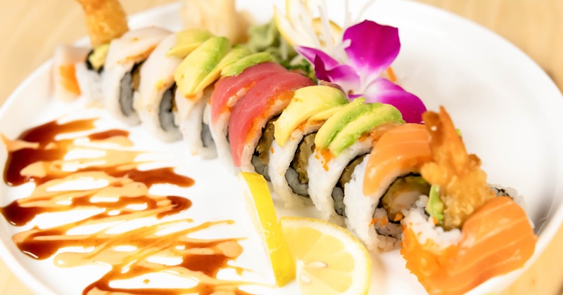 Super Rainbow Roll, close-up