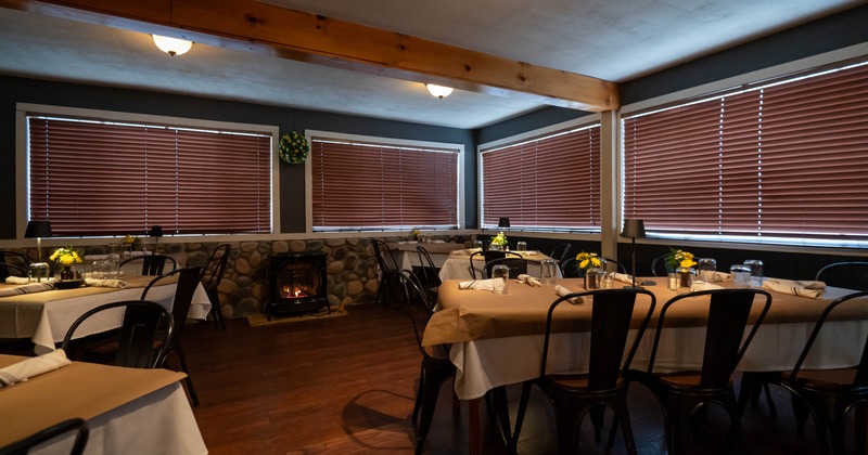 Interior, dining area