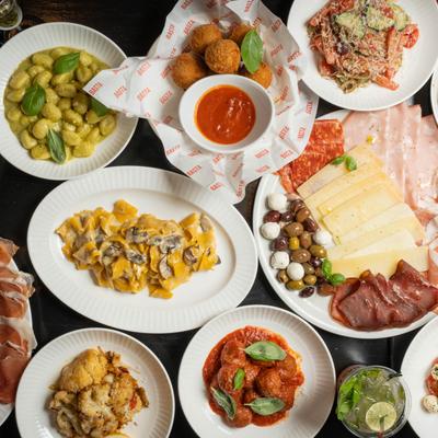 Various food dishes.