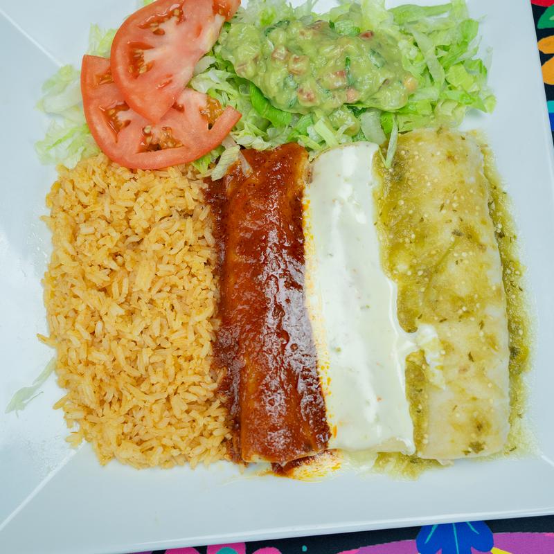 menu item 8 of 9, Enchiladas Trio