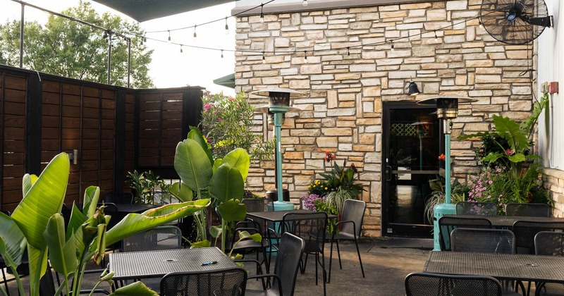 Interior, seating area on patio