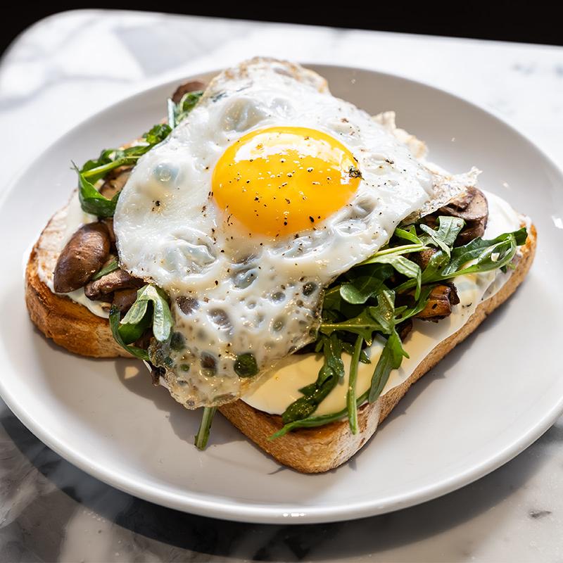 Goat Cheese & Mushroom Toast photo