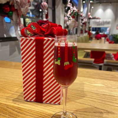 A cocktail and a gift