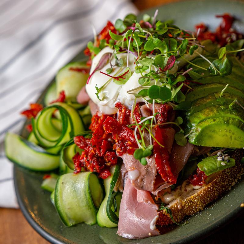 Roast Beef Poached Toast photo