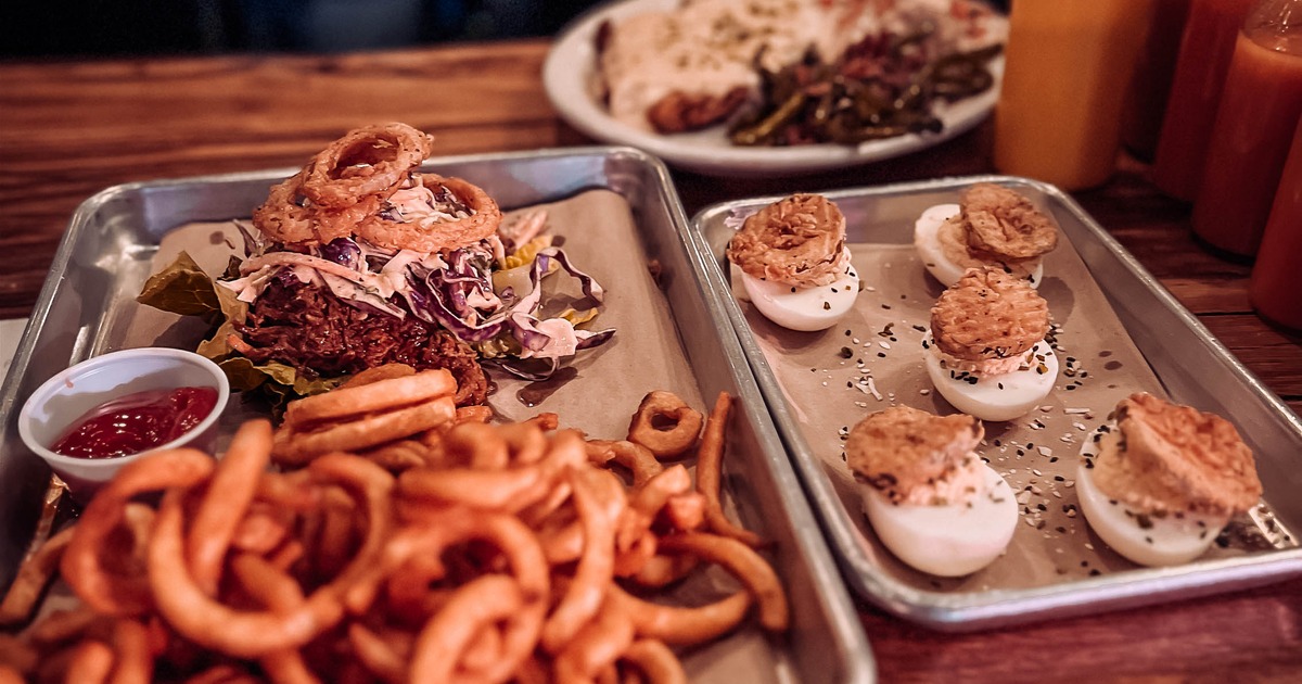 Various food dishes