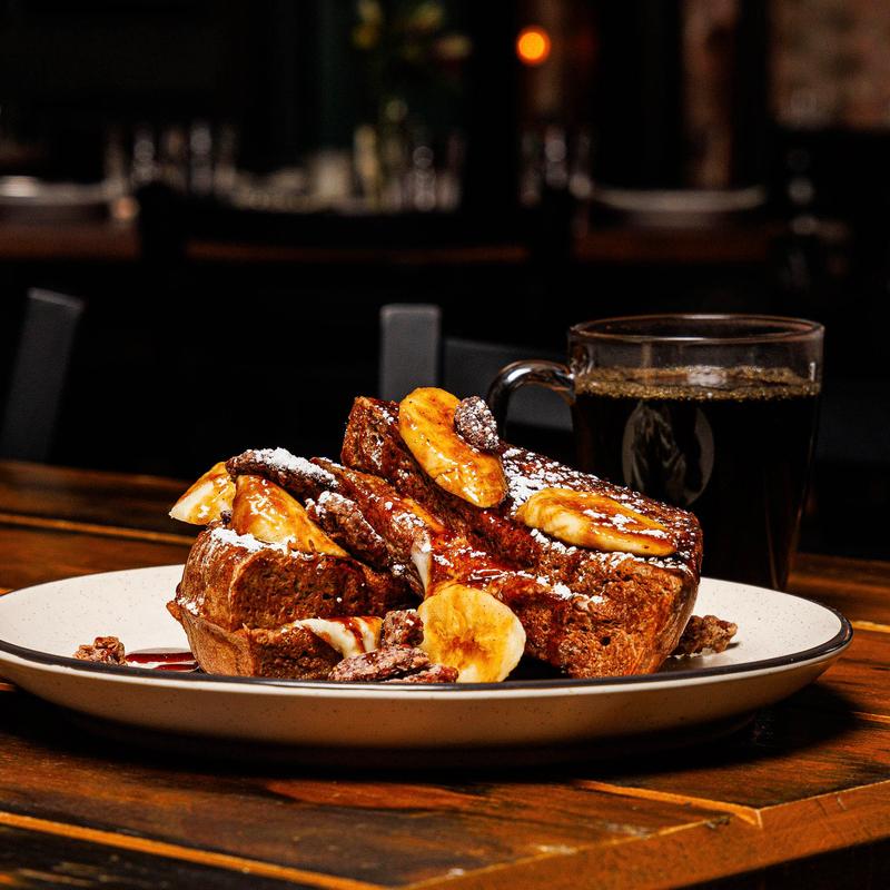 Bananas Foster Stuffed French Toast photo