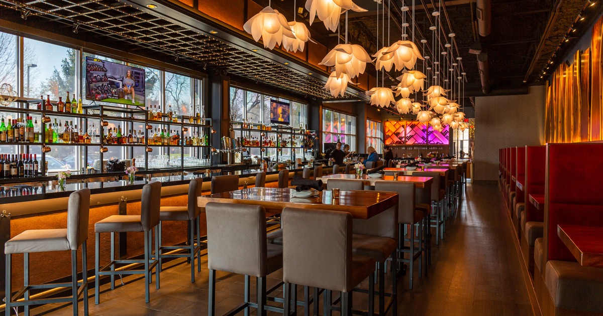 Interior, dining and bar areas