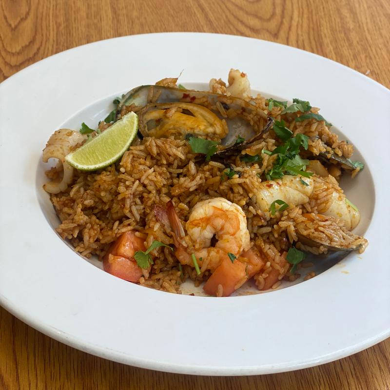 menu item 109 of 112, Seafood Tom Yum Fried Rice (GF, DF)