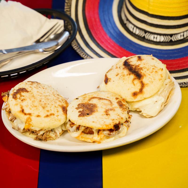 Arepas De Pollo Con Tocineta photo