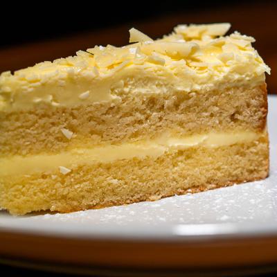 White Chocolate Cake.