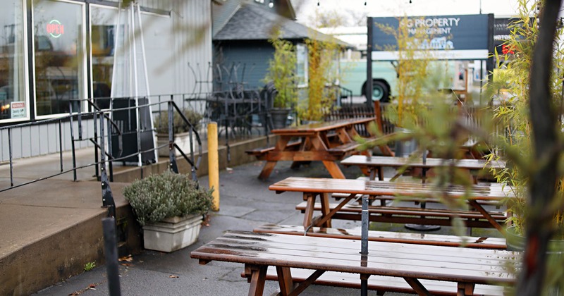 Exterior seating area