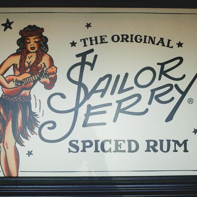 Advertisement for a spiced rum