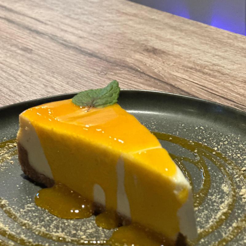 Passion fruit cheesecake photo