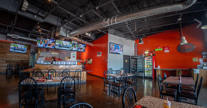 Interior, seating area