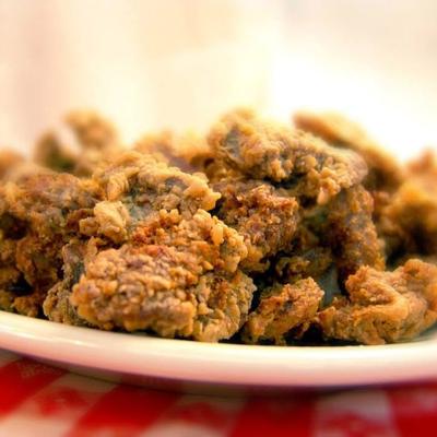 Fried chicken livers.
