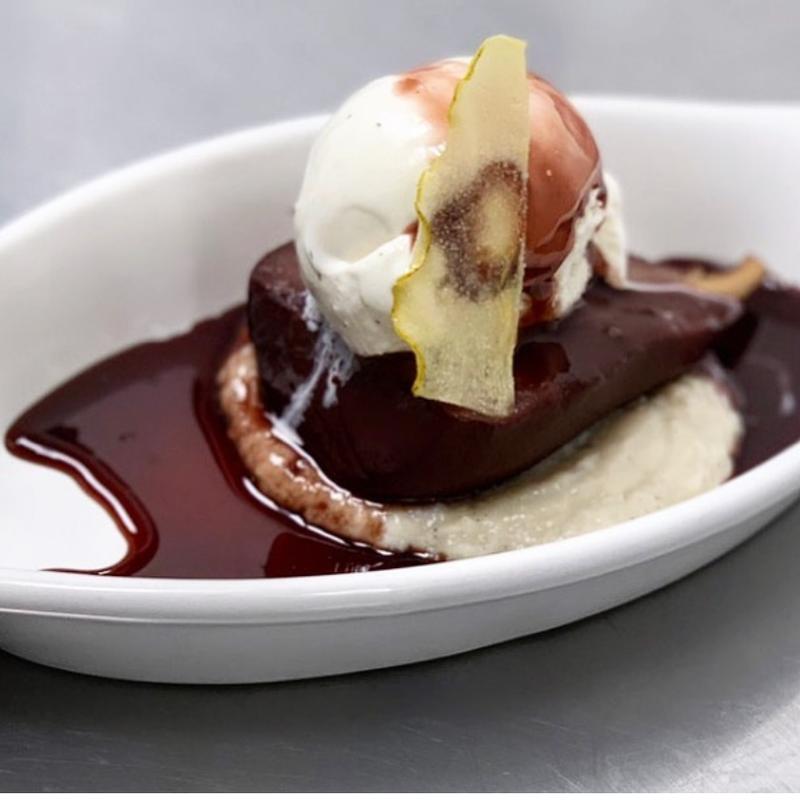 Port Wine Poached Pear photo