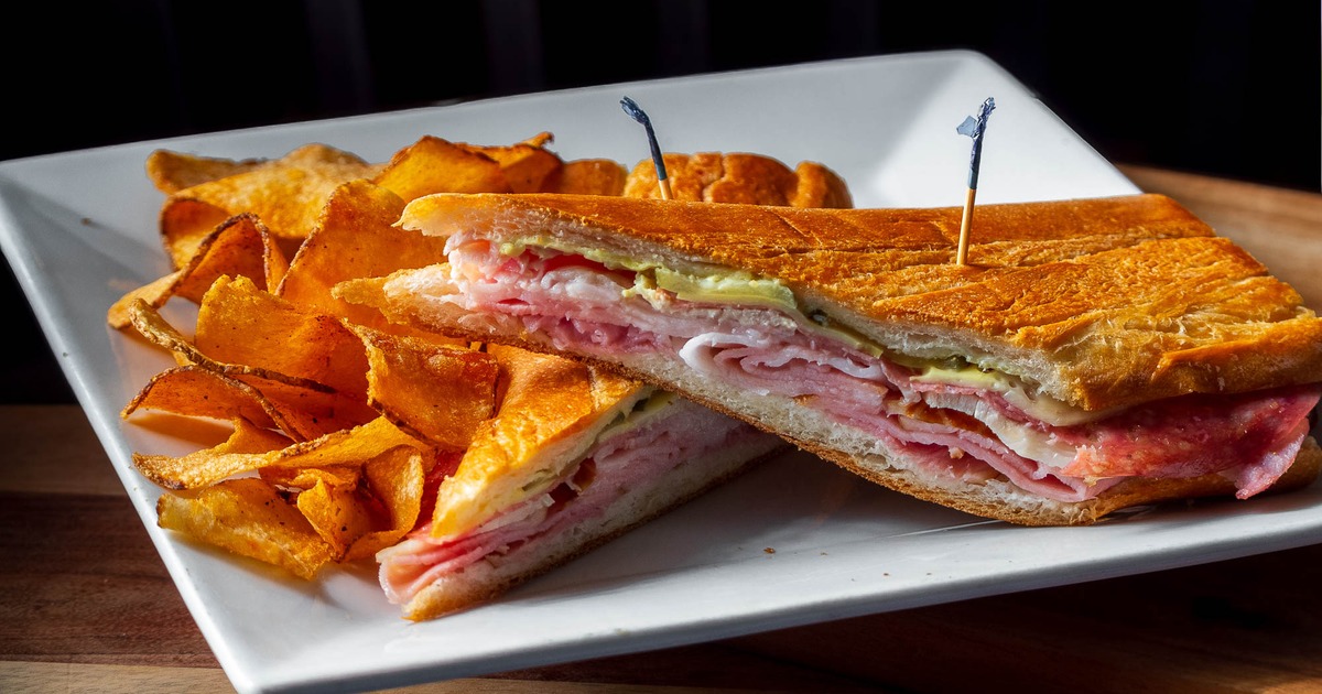 Cuban Sandwich and chips