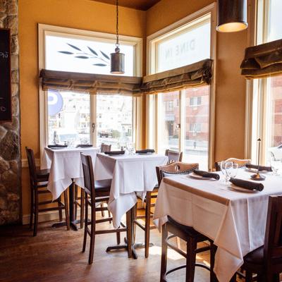 Interior, set dining tables