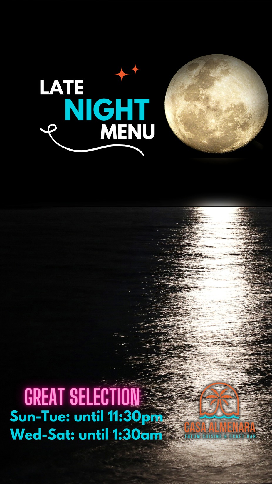 Now serving Late Night Menu event photo