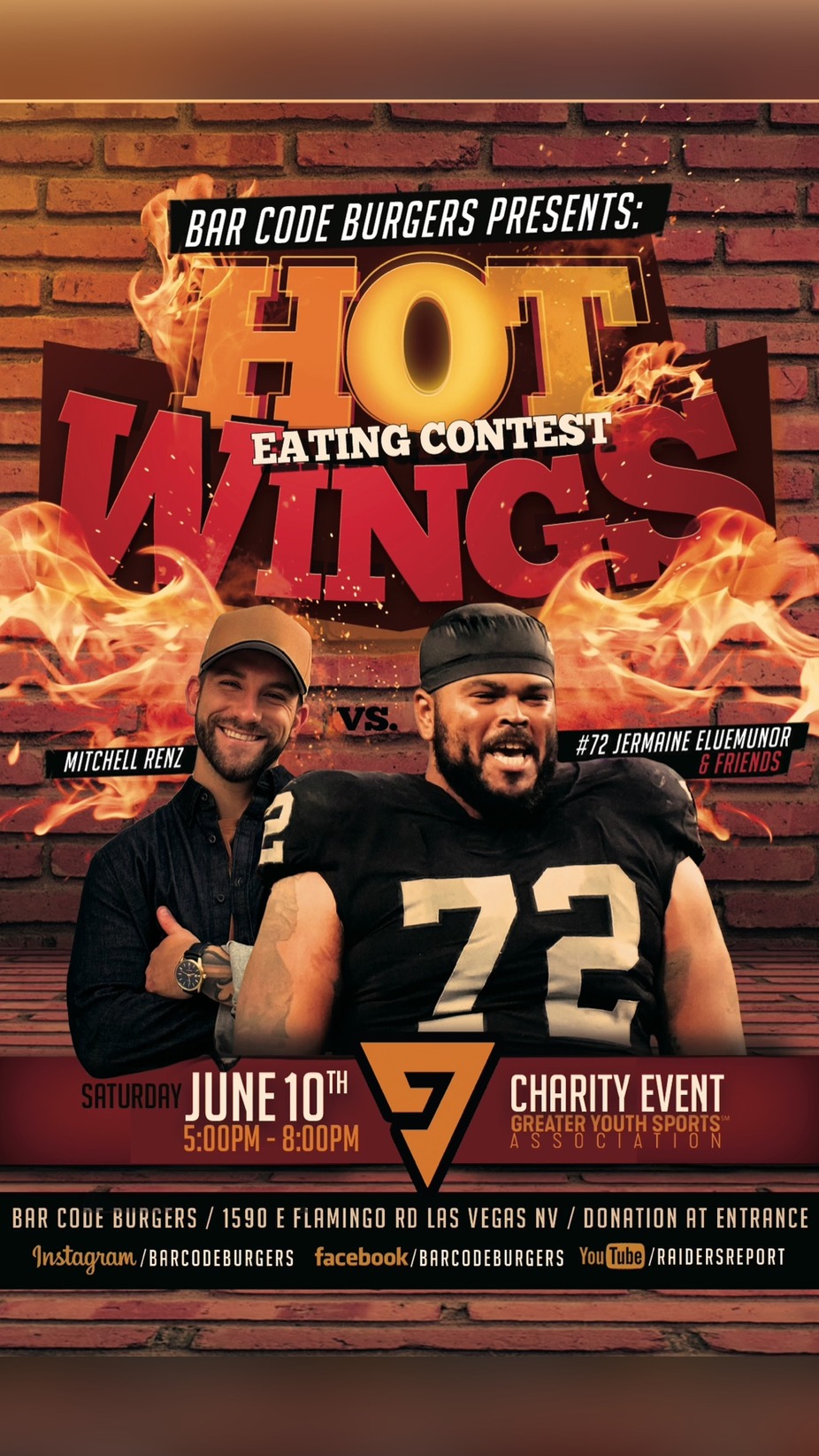 Charity Hot Wings Eating Contest event photo