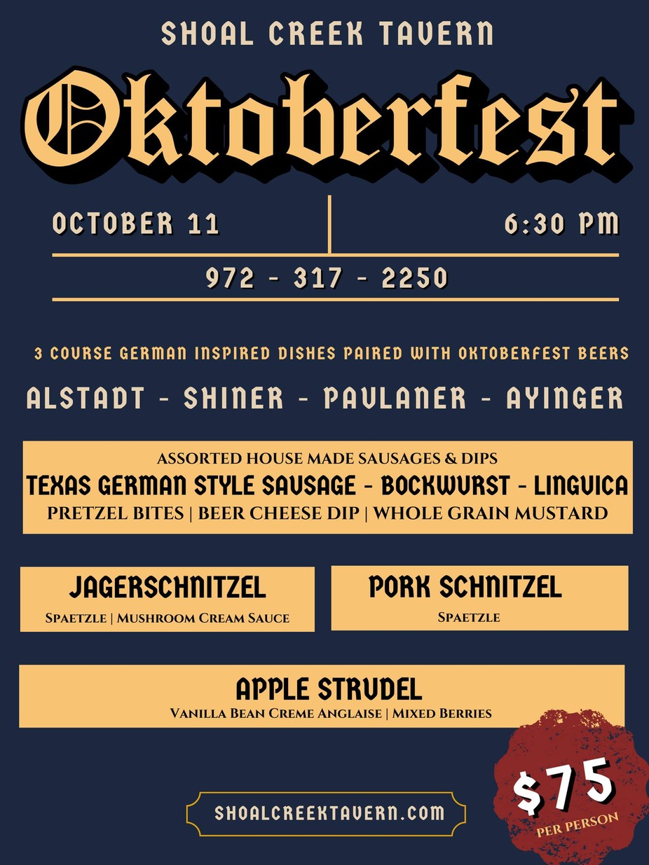 Oktoberfest Beer Dinner 2023 event photo