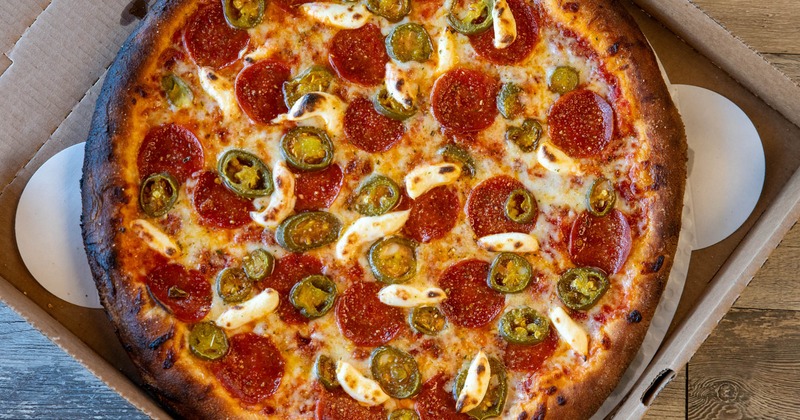 Pepperoni and Jalapeno Pizza