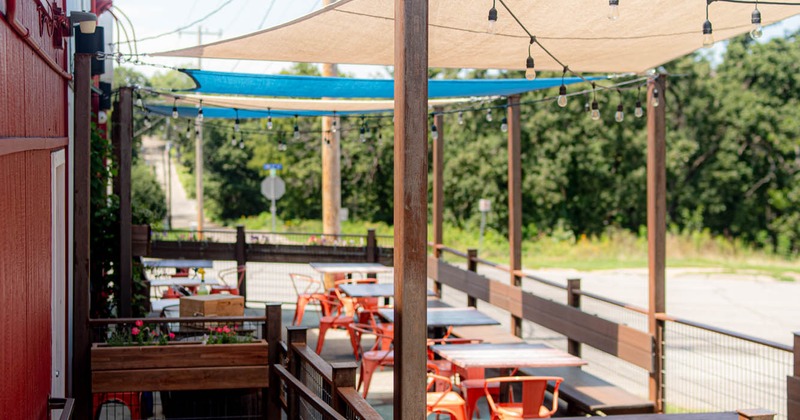 Outdoor seating space