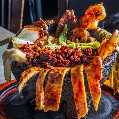 The molcajete bowl.