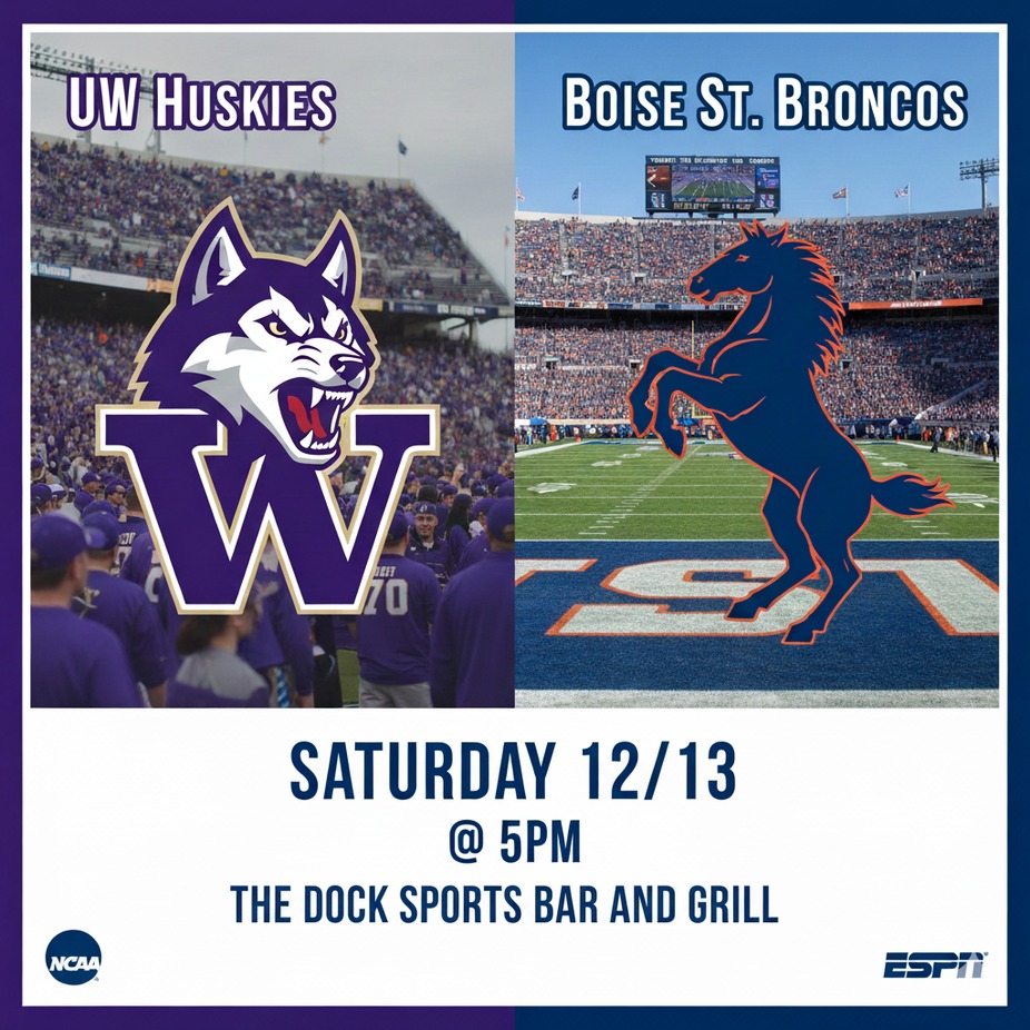 UW Huskies vs Boise State – Bucked Up LA Bowl Watch Party event photo