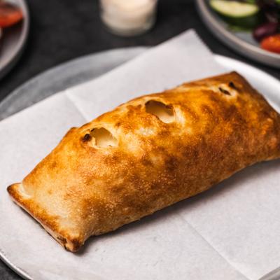 Meatlover Stromboli, served.