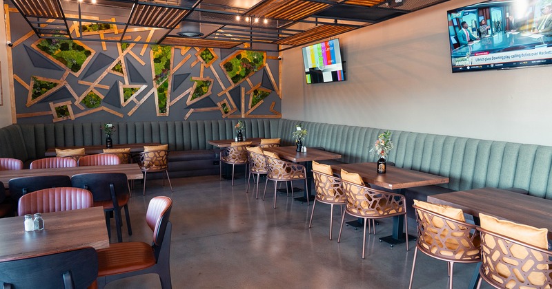 Interior, cozy dining area