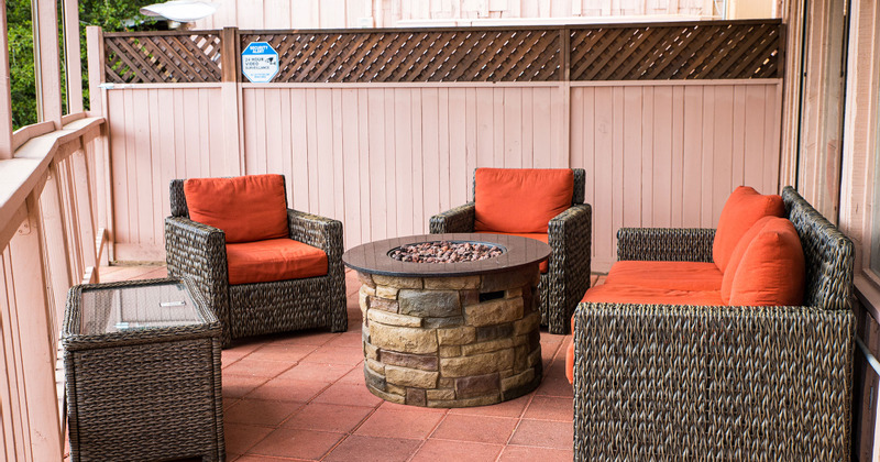 Exterior, comofortable sitting area