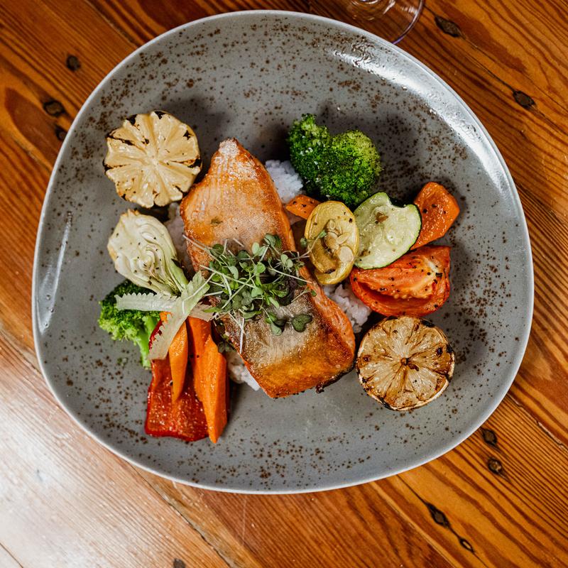 Fig Glazed Salmon photo