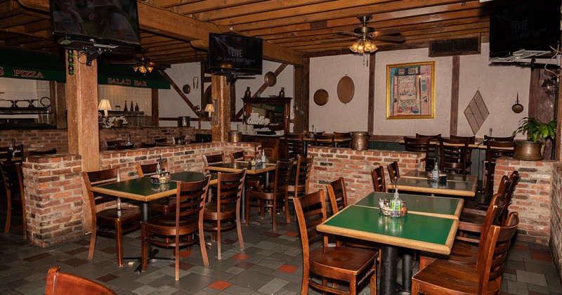 Interior space, seating area