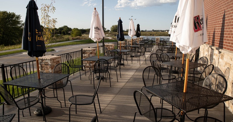 Seating area outside